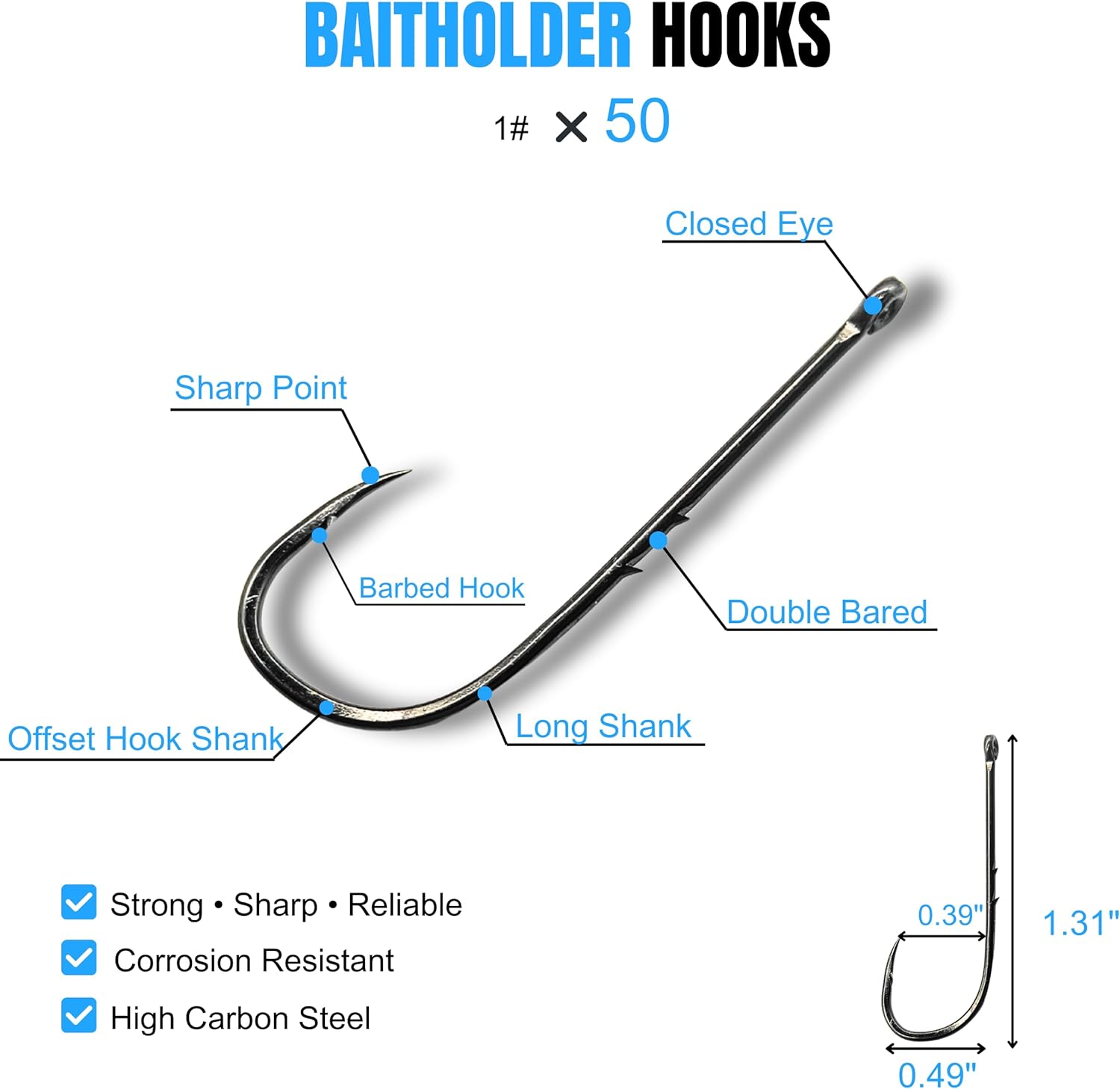 ELLYCIO 147pcs Fishing Hooks Bobbers Tackle Kit — Thumbnail 7